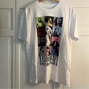 Taylor Swift Eras Tour White T Shirt, Small